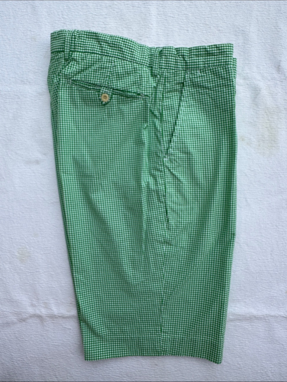 EUC Polo Ralph Lauren Green Gingham Men’s Shorts 34